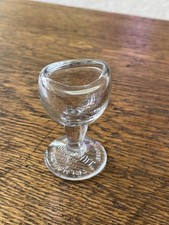 1917 John Bull Clear Glass Optical Eye Wash Cup US Patent picture