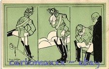WW1 WWI Propaganda - Kaiser - P. Chatillon - Satirical Humor - KV511 picture