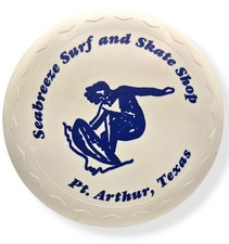 Vintage 1970s Seabreeze Surf & Skate Shop Frisbee Port Arthur Texas Gulf Coast  picture