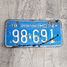 Missouri (MO) Pair License Plates 98-691 Vintage Missouri Tag picture