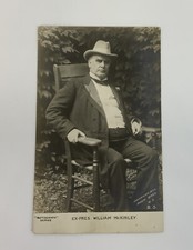 Postcard Ex Pres William McKinley 1905 RPPC Rotograph Series Pach Bros Unposted picture