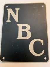 Vintage Original 1930s NBC Metal Microphone Panel picture