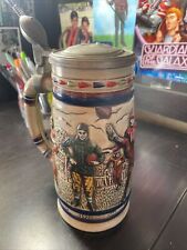 Avon 1983 Football Collectible Lidded Beer Stein Mug by Ceramarte Made in Brazil picture