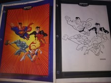 Batman And Superman Animated Series Original Model Sheets And Action Sheets picture
