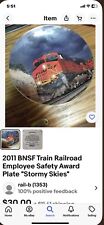 BNSF Railway Employee Safety Award Plate 2000 