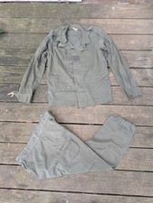FRENCH ARMY F1 OD GREEN UNIFORM SHIRT PANTS SMALL COLD WAR picture