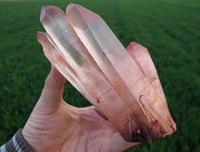 WOW  HUGE GEM Elestial Angel PINK Lemurian Quartz Cluster-Angel Wings picture