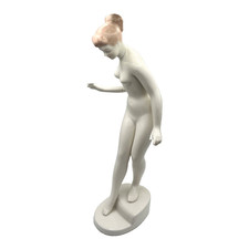 Vintage Aquincum Budapest Porcelain Art Deco Nude Figurine Signed & Numbered picture