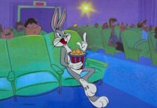 Warner Bros BUGS BUNNY AT THE MOVIES Sericel Animation Art Cel picture