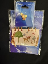 RARE 2026 Disney Crayon Bambi Jumbo Collectible LE300 & Bambi Micro Pin picture