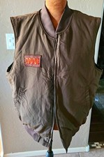  Vntg rare Flying Cross CN Railway Vest 34MWEST  Thinsulate Union  L-Reg picture