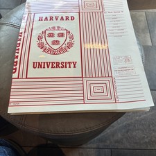 Harvard 1960 Large Academic Book Cover New Old Stock 1960 picture