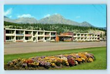 Vintage Canada Jasper National Park Andrew Motor Lodge 1960s View Postcard C3 picture