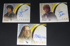Lord Of The Rings Movie Autograph Cards Elijah Wood / Sean Astin / Bruce Hopkins picture