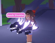 Adopt Me NFR Shadow Dragon Neon Flyable Rideable Game Item/Asset picture