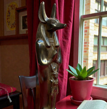 Egyptian Artifacts Rare Authentic Pharaonic Statue Of Egyptian God Anubis BC picture
