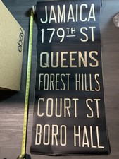 NYC SUBWAY ROLL SIGN COURT BORO HALL BROOKLYN HEIGHTS JORALEMON JAMAICA QUEENS picture
