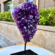 6.58LB Natural Brazilian high-grade amethyst thin skin large teeth picture