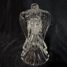 VINTAGE DePlomb Lead Crystal Angel Candle Holder Made in USA Beautiful Angel picture
