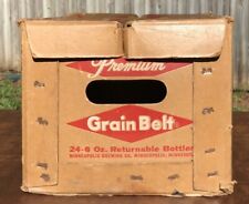 Vintage Grain Belt Premium Beer Box Cardboard 8 oz Bottles Minneapolis Minnesota picture
