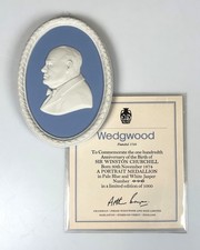 Wedgwood Sir Winston S. Churchill portrait medallion, 1974, copy #446 picture
