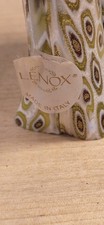 Lenox Art Glass Elephant Figurine Made In Italy Gold White Millefiori Decor picture