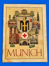 1947 Munich Germany American Red Cross Burgerbrau Club Booklet Map WWII Era picture