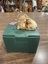VTG Harmony Kingdom Harmony Bull  Bison With A Calf  Figurine NOS Made In Englan picture