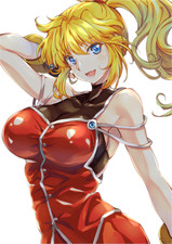 Anime excellen browning girls ponytail blonde super Custom Gaming 11x17 Poster picture