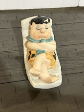 Rare Vintage 1984 Sleepy Fred Flintstone on a Bedrock Reclining Chair picture