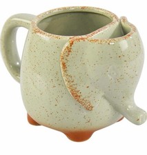 HOME-X ELEPHANT MUG WITH TEA BAG HOLDER - 16 Oz CERAMIC ELEPHANT TEA CUP picture