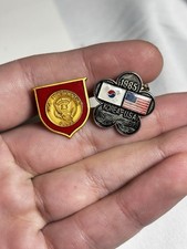 1985 Korea State Visit Vice Presidential Guest Pin Lot Chun Doo-hwan Cold War picture