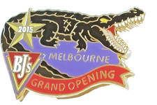 BJ's Restaurant Melbourne, Florida Grand Opening 2015 (Alligator) Lapel Pin picture