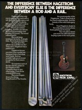 1976 Hagstrom electric guitar photo vintage print ad picture