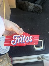 Vintage 2000 Fritos Lays Brand BIG CLIP  Raised Large Logo Bag Clip Rare picture