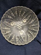 Vintage Anchor Hocking Frosted Oyster and Pearl Footed Bowl Depression Era  picture
