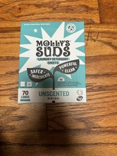 Molly's Suds Laundry Detergent Sheets Unscented 70 Loads 4.82 oz HE picture