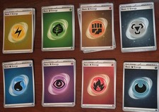 SVE POKEMON BASIC ENERGY COSMIC HOLOS LOT OF 16 (SWIRLS ON MOST OF THE CARDS) picture