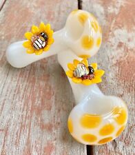Brand new glass Tobacco Flower-bee pipe, hand made pipe, QQ201-FB picture