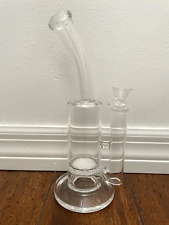10” Premium Glass Water Pipe Fritter Disc Perc 18mm picture