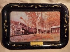 VINTAGE EAST BROAD TOP RAILROAD EBT RR METAL SOUVENIR TRAY ROCKHILL FURNACE PA picture