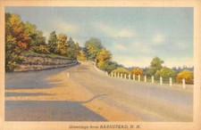 Barnstead New Hampshire Scenic Roadway Greeting Antique Postcard K93824 picture