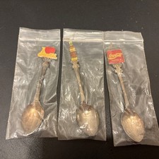 Vintage 1991 Coca-Cola Mini Spoon Collection Lot Of 3 picture