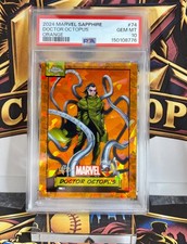 2024 Topps Chrome Marvel Sapphire Doctor Octopus #74 Orange /25 PSA 10 GEM MINT picture