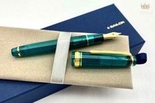 SAILOR LIMITED EDITION PROFESSIONAL GEAR SLIM BLUE GREEN NEBULA FOUNTAIN PEN  picture