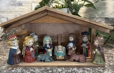 11 PCS Porcelain Children's Nativity Set by Celebrate the Season picture