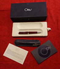 Rare  OMAS 360 Bordeaux Ballpoint Pen Italy high-quality Writing picture