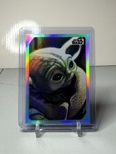 2023 Topps Star Wars Galaxy Europe Celebration Grogu The Child Silver Holo #33 picture