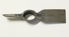 VTG 5lb. Poland HF Cutter Mattock Pick Head Hand Forged Carbon Steel NO HANDLE picture