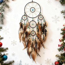 Large Black Dream Catchers for Bedroom Adult Merkaba Turquoise Boho Dream Catche picture